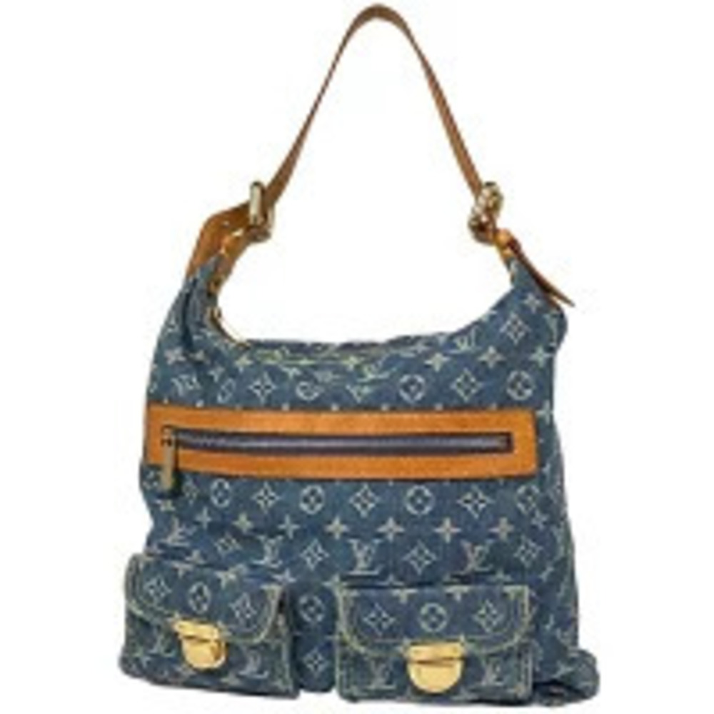 Louis Vuitton Baggy Hobo 2way Shoulder Bag Monogram Denim Blue
